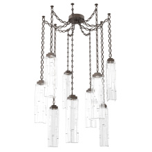 Hammerton SNB0056-09-FB-LC-CH2-L1 - Ledgestone Multi Light Pendant Multi Port Canopy Flat Bronze