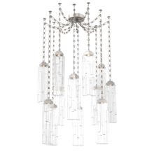 Hammerton SNB0056-12-BS-LC-CH3-L1 - Ledgestone Multi Light Pendant Multi Port Canopy Beige Silver