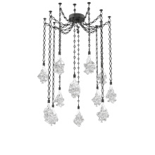 Hammerton SNB0059-12-MB-BC-CH1-L3 - Blossom Multi Light Pendant Multi Port Canopy Matte Black