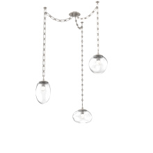 Hammerton SNB0069-03-BS-FC-CH3-L1 - Cosmos LED Multi Light Pendant Beige Silver