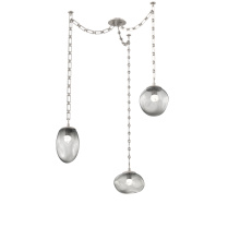 Hammerton SNB0069-03-BS-FS-CH3-L3 - Cosmos LED Multi Light Pendant Beige Silver