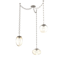 Hammerton SNB0069-03-BS-GA-CH2-L1 - Cosmos LED Multi Light Pendant Beige Silver
