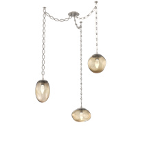 Hammerton SNB0069-03-BS-GB-CH2-L3 - Cosmos LED Multi Light Pendant Beige Silver