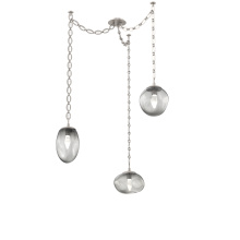 Hammerton SNB0069-03-BS-GS-CH2-L3 - Cosmos LED Multi Light Pendant Beige Silver