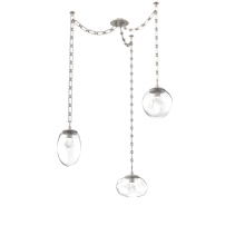 Hammerton SNB0069-03-BS-ZC-CH3-L3 - Cosmos LED Multi Light Pendant Beige Silver