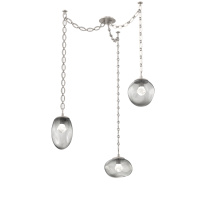 Hammerton SNB0069-03-BS-ZS-CH2-L3 - Cosmos LED Multi Light Pendant Beige Silver