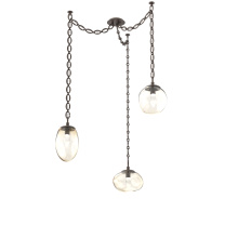 Hammerton SNB0069-03-FB-GA-CH2-L3 - Cosmos LED Multi Light Pendant Flat Bronze
