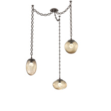 Hammerton SNB0069-03-FB-ZB-CH2-L3 - Cosmos LED Multi Light Pendant Flat Bronze
