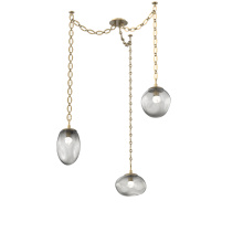 Hammerton SNB0069-03-GB-FS-CH2-L1 - Cosmos LED Multi Light Pendant Gilded Brass