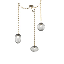 Hammerton SNB0069-03-GB-FS-CH3-L1 - Cosmos LED Multi Light Pendant Gilded Brass