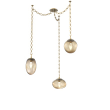 Hammerton SNB0069-03-GB-GB-CH1-L3 - Cosmos LED Multi Light Pendant Gilded Brass