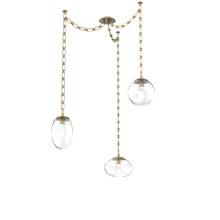 Hammerton SNB0069-03-GB-GC-CH3-L3 - Cosmos LED Multi Light Pendant Gilded Brass