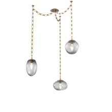 Hammerton SNB0069-03-GB-GS-CH3-L1 - Cosmos LED Multi Light Pendant Gilded Brass