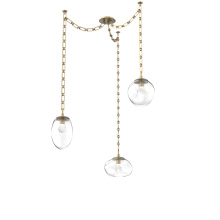 Hammerton SNB0069-03-GB-ZC-CH3-L1 - Cosmos LED Multi Light Pendant Gilded Brass