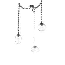 Hammerton SNB0069-03-MB-FC-CH2-L3 - Cosmos LED Multi Light Pendant Matte Black