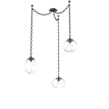 Hammerton SNB0069-03-MB-GC-CH1-L1 - Cosmos LED Multi Light Pendant Matte Black