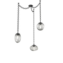 Hammerton SNB0069-03-MB-GS-CH2-L3 - Cosmos LED Multi Light Pendant Matte Black