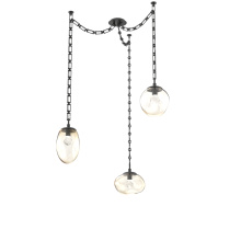 Hammerton SNB0069-03-MB-ZA-CH3-L1 - Cosmos LED Multi Light Pendant Matte Black