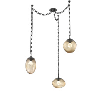 Hammerton SNB0069-03-MB-ZB-CH3-L3 - Cosmos LED Multi Light Pendant Matte Black