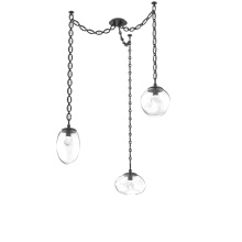 Hammerton SNB0069-03-MB-ZC-CH2-L1 - Cosmos LED Multi Light Pendant Matte Black