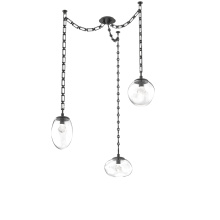 Hammerton SNB0069-03-MB-ZC-CH3-L1 - Cosmos LED Multi Light Pendant Matte Black