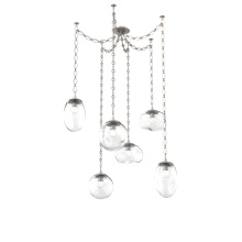 Hammerton SNB0069-06-BS-FC-CH1-L1 - Cosmos LED Multi Light Pendant Beige Silver