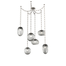 Hammerton SNB0069-06-BS-FS-CH2-L3 - Cosmos LED Multi Light Pendant Beige Silver