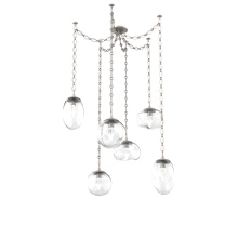 Hammerton SNB0069-06-BS-GC-CH1-L1 - Cosmos LED Multi Light Pendant Beige Silver