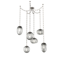 Hammerton SNB0069-06-BS-GS-CH1-L3 - Cosmos LED Multi Light Pendant Beige Silver