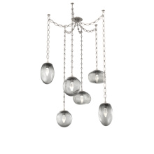 Hammerton SNB0069-06-BS-GS-CH2-L3 - Cosmos LED Multi Light Pendant Beige Silver
