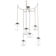 Hammerton SNB0069-06-BS-ZC-CH1-L3 - Cosmos LED Multi Light Pendant Beige Silver