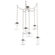 Hammerton SNB0069-06-BS-ZC-CH2-L3 - Cosmos LED Multi Light Pendant Beige Silver