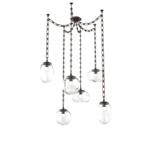 Hammerton SNB0069-06-FB-FC-CH3-L3 - Cosmos LED Multi Light Pendant Flat Bronze