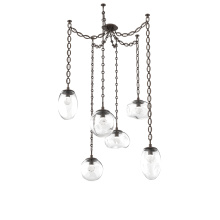 Hammerton SNB0069-06-FB-ZC-CH2-L1 - Cosmos LED Multi Light Pendant Flat Bronze
