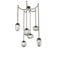 Hammerton SNB0069-06-FB-ZS-CH2-L1 - Cosmos LED Multi Light Pendant Flat Bronze