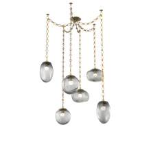 Hammerton SNB0069-06-GB-FS-CH1-L3 - Cosmos LED Multi Light Pendant Gilded Brass