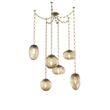 Hammerton SNB0069-06-GB-GB-CH1-L1 - Cosmos LED Multi Light Pendant Gilded Brass