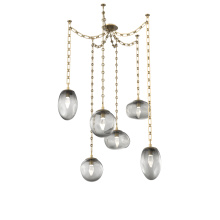 Hammerton SNB0069-06-GB-GS-CH3-L1 - Cosmos LED Multi Light Pendant Gilded Brass