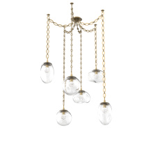 Hammerton SNB0069-06-GB-ZC-CH2-L3 - Cosmos LED Multi Light Pendant Gilded Brass