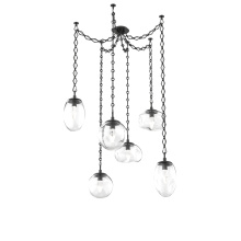 Hammerton SNB0069-06-MB-GC-CH1-L1 - Cosmos LED Multi Light Pendant Matte Black