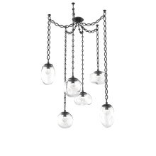 Hammerton SNB0069-06-MB-ZC-CH2-L1 - Cosmos LED Multi Light Pendant Matte Black