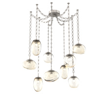 Hammerton SNB0069-09-BS-FA-CH2-L3 - Cosmos LED Multi Light Pendant Beige Silver