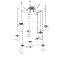 Hammerton SNB0069-09-BS-FC-CH1-L3 - Cosmos LED Multi Light Pendant Beige Silver