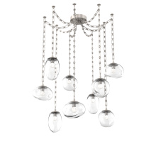 Hammerton SNB0069-09-BS-FC-CH3-L3 - Cosmos LED Multi Light Pendant Beige Silver