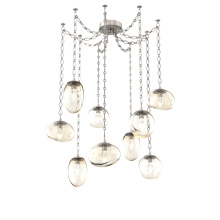Hammerton SNB0069-09-BS-GA-CH1-L1 - Cosmos LED Multi Light Pendant Beige Silver