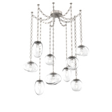 Hammerton SNB0069-09-BS-GC-CH2-L1 - Cosmos LED Multi Light Pendant Beige Silver