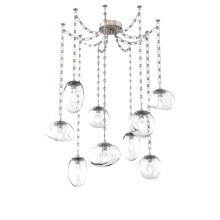 Hammerton SNB0069-09-BS-GC-CH3-L3 - Cosmos LED Multi Light Pendant Beige Silver