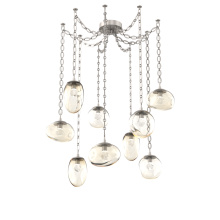 Hammerton SNB0069-09-BS-ZA-CH2-L1 - Cosmos LED Multi Light Pendant Beige Silver