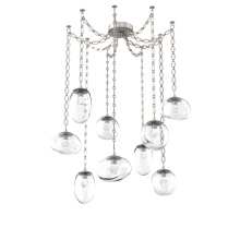 Hammerton SNB0069-09-BS-ZC-CH2-L3 - Cosmos LED Multi Light Pendant Beige Silver
