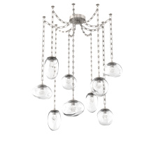Hammerton SNB0069-09-BS-ZC-CH3-L3 - Cosmos LED Multi Light Pendant Beige Silver